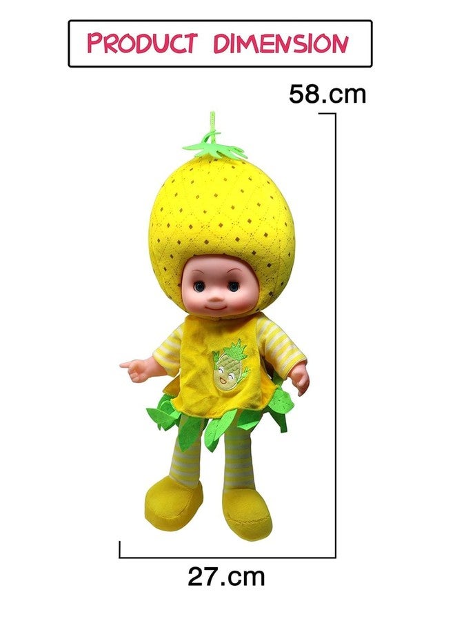 Space Enterprises 1 Pieces Cute Design Musical Rhymes Singing Fruit Design Doll with Touch Sensors Non Toxic Material Design (Multicolour) - Image 2